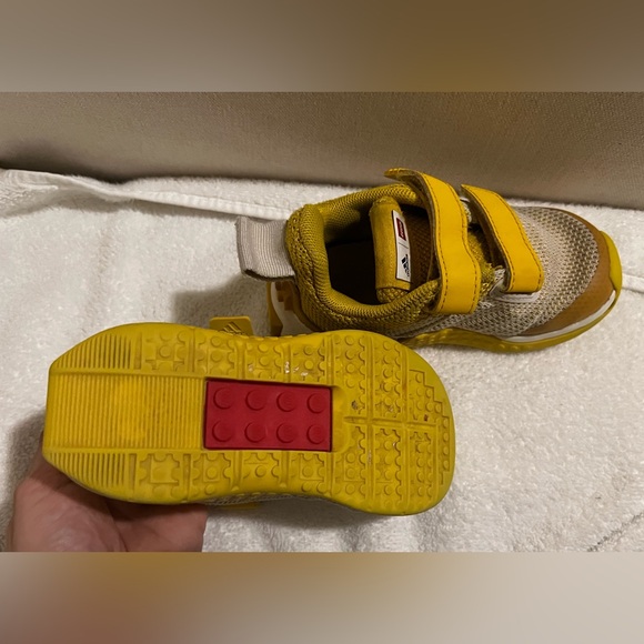 adidas x LEGO Sport Pro EL K Yellow Red Kids Preschool Running Shoes GZ2414 - Picture 14 of 16
